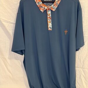 RSVLTS Men's Navy Polo with Vibrant Collar- Star Wars